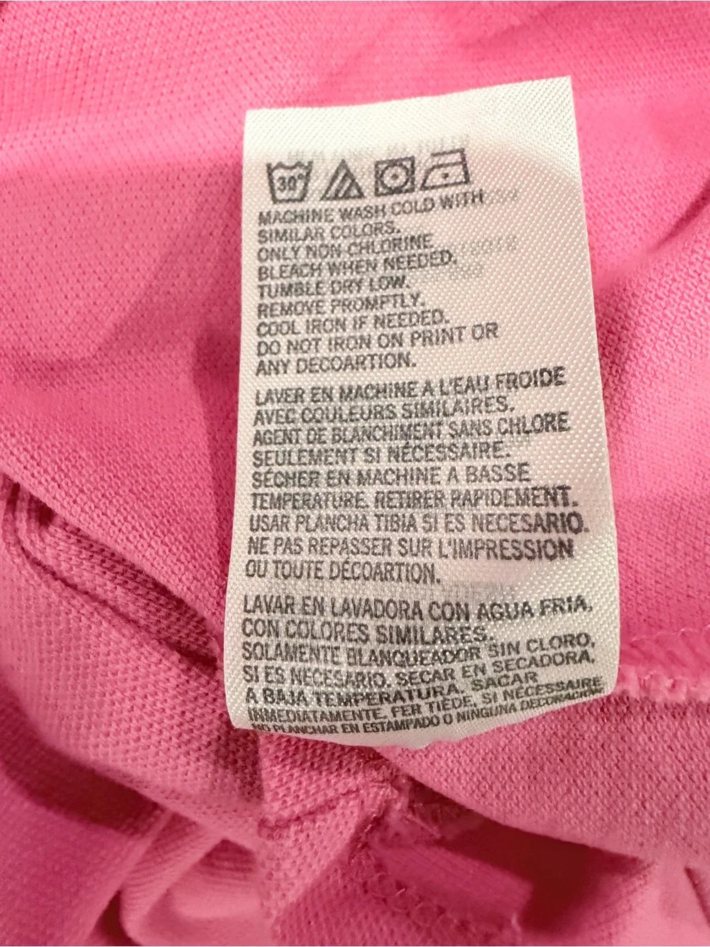 Tommy Hilfiger Girls Pink White Colorblock Polo Dress Size L 12/14
